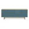 Image de Buffet bas 4 portes 160 cm, en frêne