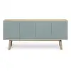 Image de Buffet 4 portes en frêne 220 cm, hauteur 94 cm