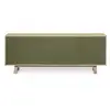Image de Buffet bas 2 portes+3 tiroirs 200 cm, en frêne