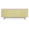 Image de Buffet bas 2 portes+3 tiroirs 200 cm, en frêne