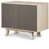 Image de Buffet bas 2 portes 100 cm, en frêne