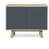 Image de Buffet bas 2 portes 100 cm, en frêne