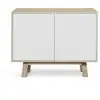 Image de Buffet bas 2 portes 100 cm, en frêne