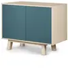 Image de Buffet bas 2 portes 100 cm, en frêne