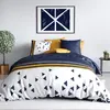 Image de Parure de couette 100% coton 57 fils imprimée 240x220cm 2 taies
