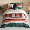 Image de Parure de couette 100% coton 57 fils imprimée 240x220cm 2 taies