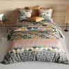 Image de Parure de couette 100% coton 57 fils imprimée 240x220cm 2 taies
