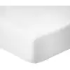 Image de Drap housse coton blanc 90x190 cm