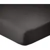 Image de Drap housse coton gris fonce 140x190 cm