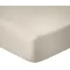Image de Drap housse coton ivoire 160x200 cm