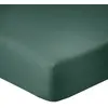 Image de Drap housse coton bleu canard 180x200 cm