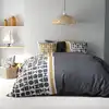 Image de Parure de couette 100% coton 57 fils imprimée 240x220cm 2 taies
