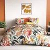 Image de Parure de couette 100% coton 57 fils imprimée 260x240cm 2 taies