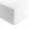 Image de Drap housse en polyester blanc 160x200 cm