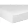 Image de Drap housse en satin coton blanc optique 160x200 cm