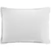 Image de Taie d'oreiller satin de coton blanc optique 50x70 cm