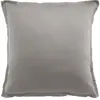 Image de Taie d'oreiller satin de coton gris clair 65x65 cm