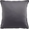 Image de Taie d'oreiller satin de coton gris fonce 65x65 cm