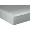 Image de Drap housse en satin de coton celadon 160x200 cm