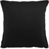 Image de Taie d'oreiller satin de coton noir opaque 65x65 cm
