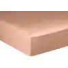 Image de Drap housse satin de coton rose nude 180x200 cm