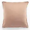 Image de Taie d'oreiller satin de coton rose nude 65x65 cm