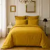 Image de Housse de couette satin de coton bronze 240x220 cm