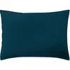 Image de Taie d'oreiller percale de coton bleu impérial 50x70 cm