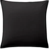 Image de Taie d'oreiller percale de coton noir minuit 65x65 cm