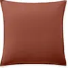 Image de Taie d'oreiller percale de coton terracotta 65x65 cm