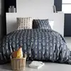 Image de Parure de couette 100% coton 57 fils imprimée 260x240cm 2 taies