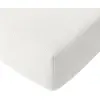 Image de Drap housse gaze de coton blanc pur 140x190 cm