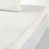 Image de Drap housse gaze de coton blanc pur 160x200 cm