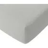 Image de Drap housse gaze de coton gris glacier 180x200 cm