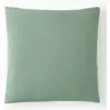 Image de Taie d'oreiller gaze de coton vert givrée 65x65 cm