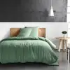 Image de Housse de couette 240x260 cm Gaze de Coton Vert Givrée