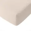 Image de Drap housse gaze de coton ecru 140x190 cm