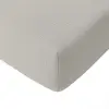 Image de Drap housse gaze de coton gris glacier 140x190 cm