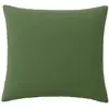 Image de Taie d'oreiller 65x65 cm Gaze de Coton Lavé Vert Cèdre
