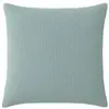 Image de Taie d'oreiller 65x65 cm Gaze de Coton Lavé Bleu Givrée