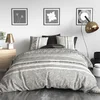 Image de Parure de couette 100% coton 57 fils imprimée 260x240cm 2 taies
