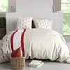 Image de Parure de couette 100% coton 57fils multicolore 240x220cm 2 taies