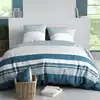 Image de Parure de couette 100% coton 57fils multicolore 240x220cm 2 taies