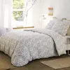 Image de Parure housse de couette coton imprimée + 2 taies 240x220 cm