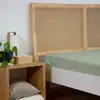 Image de Drap housse percale de coton vert sauge 160x200 cm