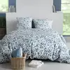 Image de Parure de lit imprimée couette + 2 taies bleu 240x220 cm