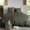 Image de Parure de couette 100% coton 57 fils imprimée 240x220cm 2 taies