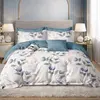 Image de Parure housse de couette en coton imprimé floral + 2 taies 240x220 cm