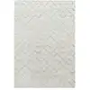Image de Tapis bohème à relief blanc ivoire 60x110cm