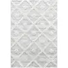 Image de Tapis bohème à relief blanc ivoire 240x340cm